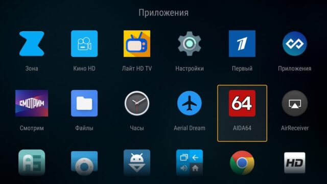 узнать процессор ТВ Бокса через Device Info AIDA64